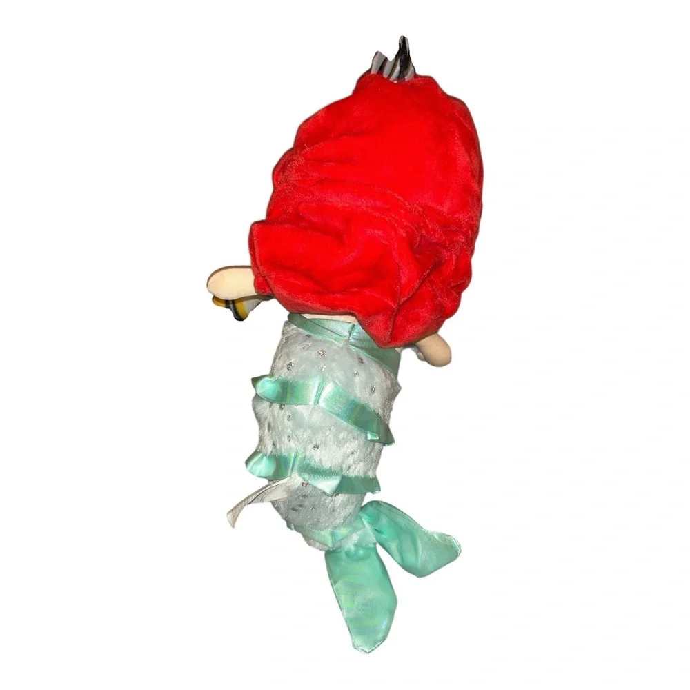 Disney Baby Ariel 12” Plush‎ Doll Little Mermaid Sparkle Crinkle Tail with Sound
